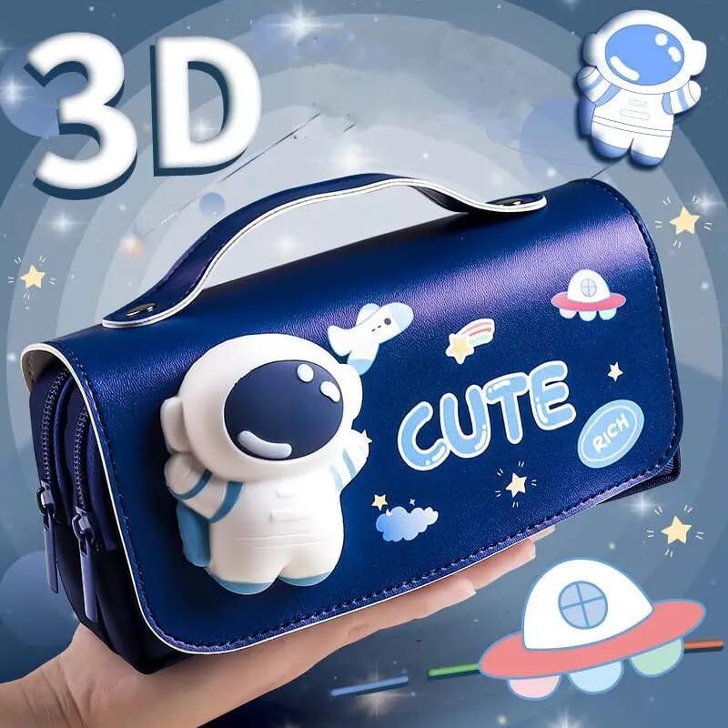 toys r us BY FLIPKART IMPORTED HOT SELLING TRENDING FLIPKART RECOMMENDED NEW ARRIVAL 3D DECOMPRESSION BABY ASTRONAUT THEME PENCIL CASE STATIONARY FOR SCHOOL CLASSES Art EVA Pencil Box-picture-11