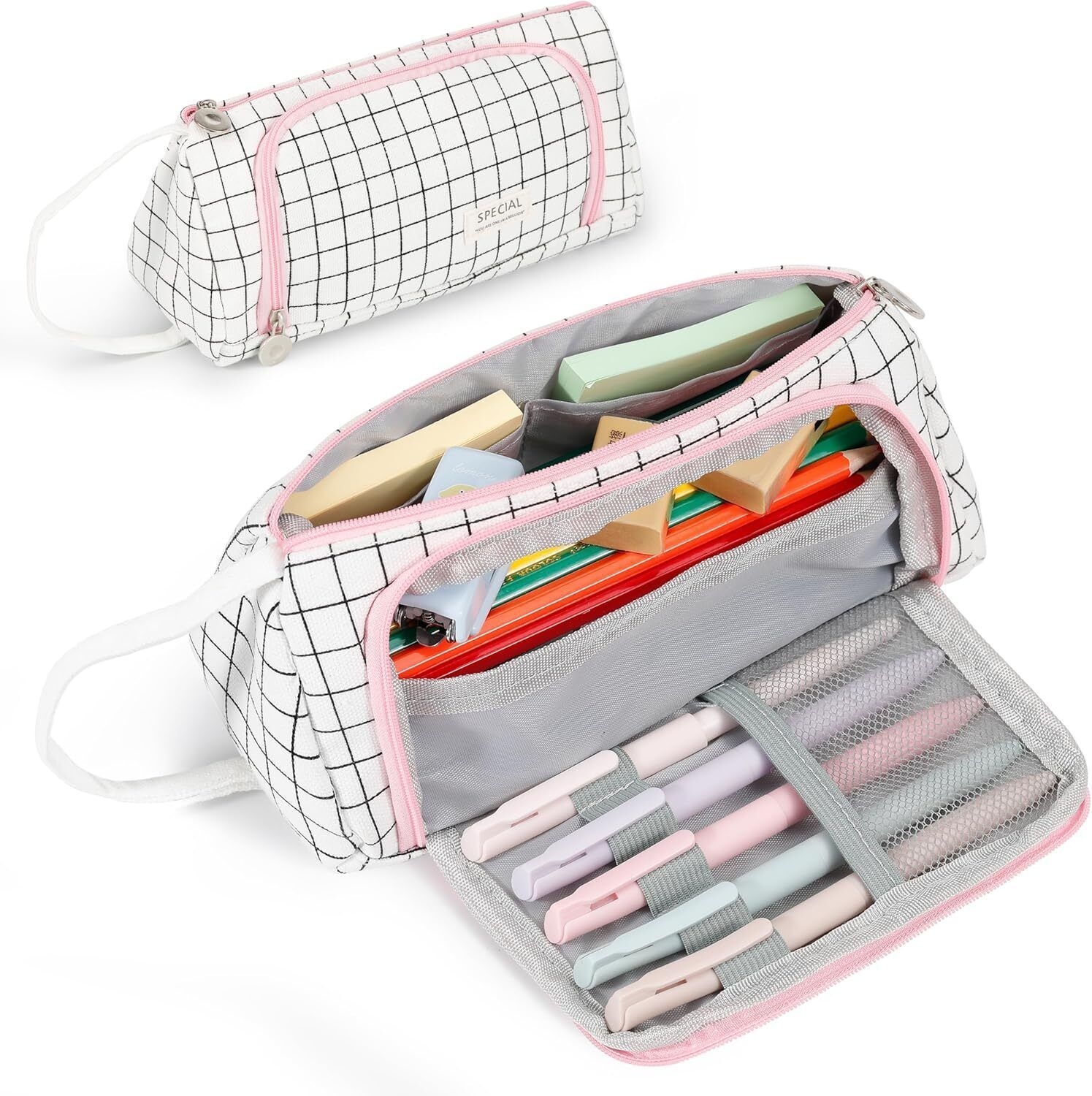 chidakash Special Checks Art Polyester Pencil Box-picture-12