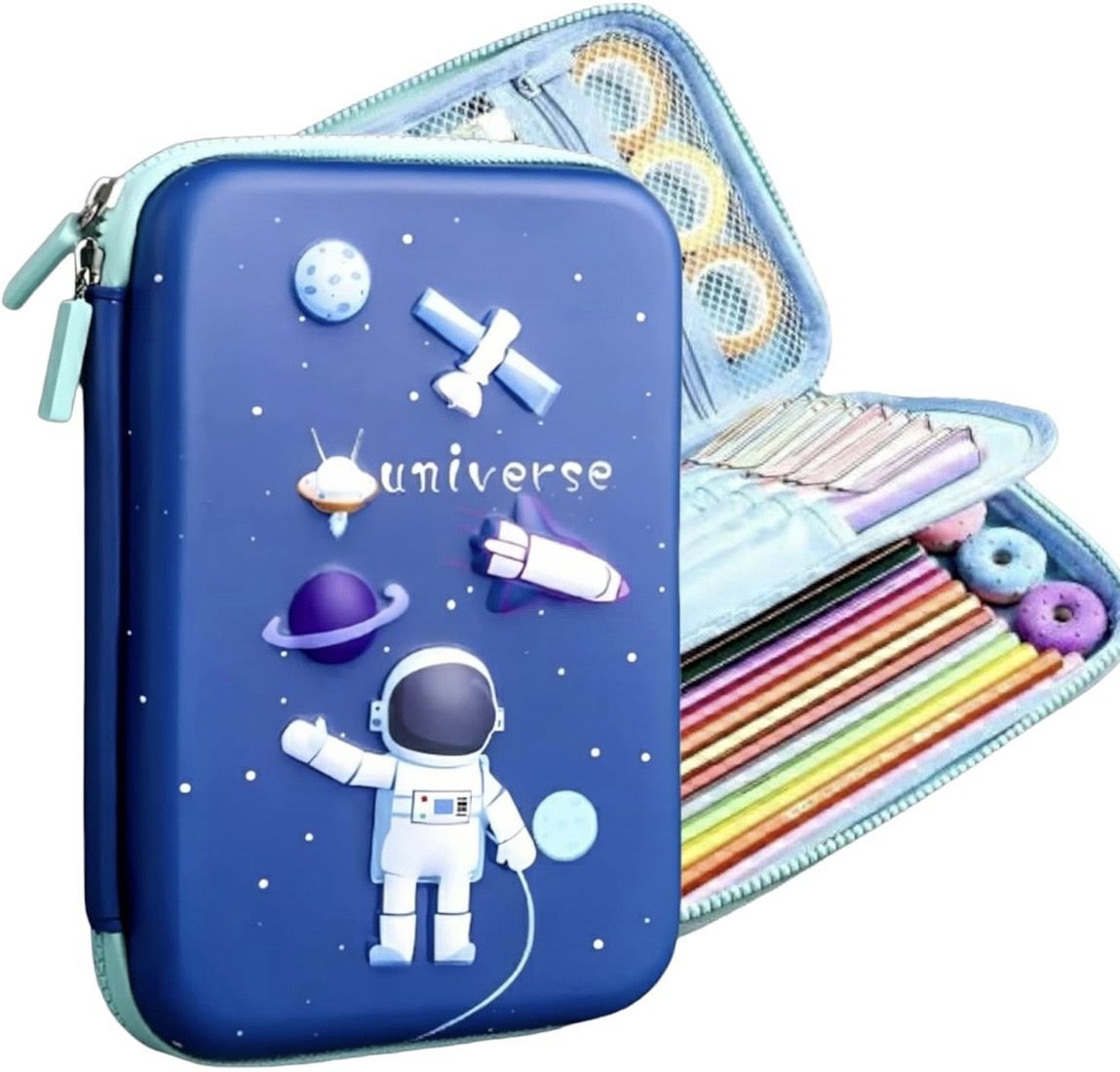SPACE JUMBO POUCH SPACE, ASTRONAUT, SPACE ASTRONAUT Art EVA Pencil Box-image-5