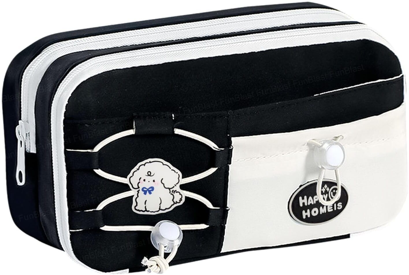 Layered Focus Collection Cartoon Print, Puppy Design, Multi-Layer Design Art Polyester Pencil Box-image-42