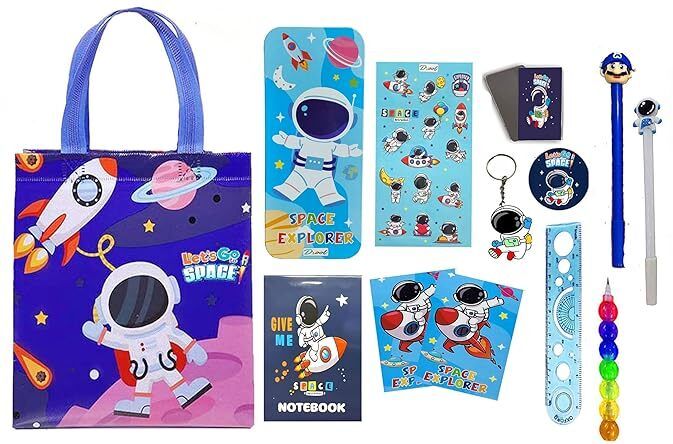 neel Space Metal Geometry Box for Boys with All Space Theme Stationery for Boys Space Bag Party Favor Return Gift for Kids in Bulk Astronaut Theme School Return Gift Art Plastic Pencil Box-picture-13