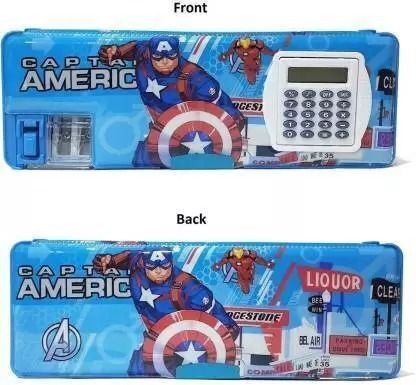 yenky Geometry Box superhero Art Plastic Pencil Box-picture-32