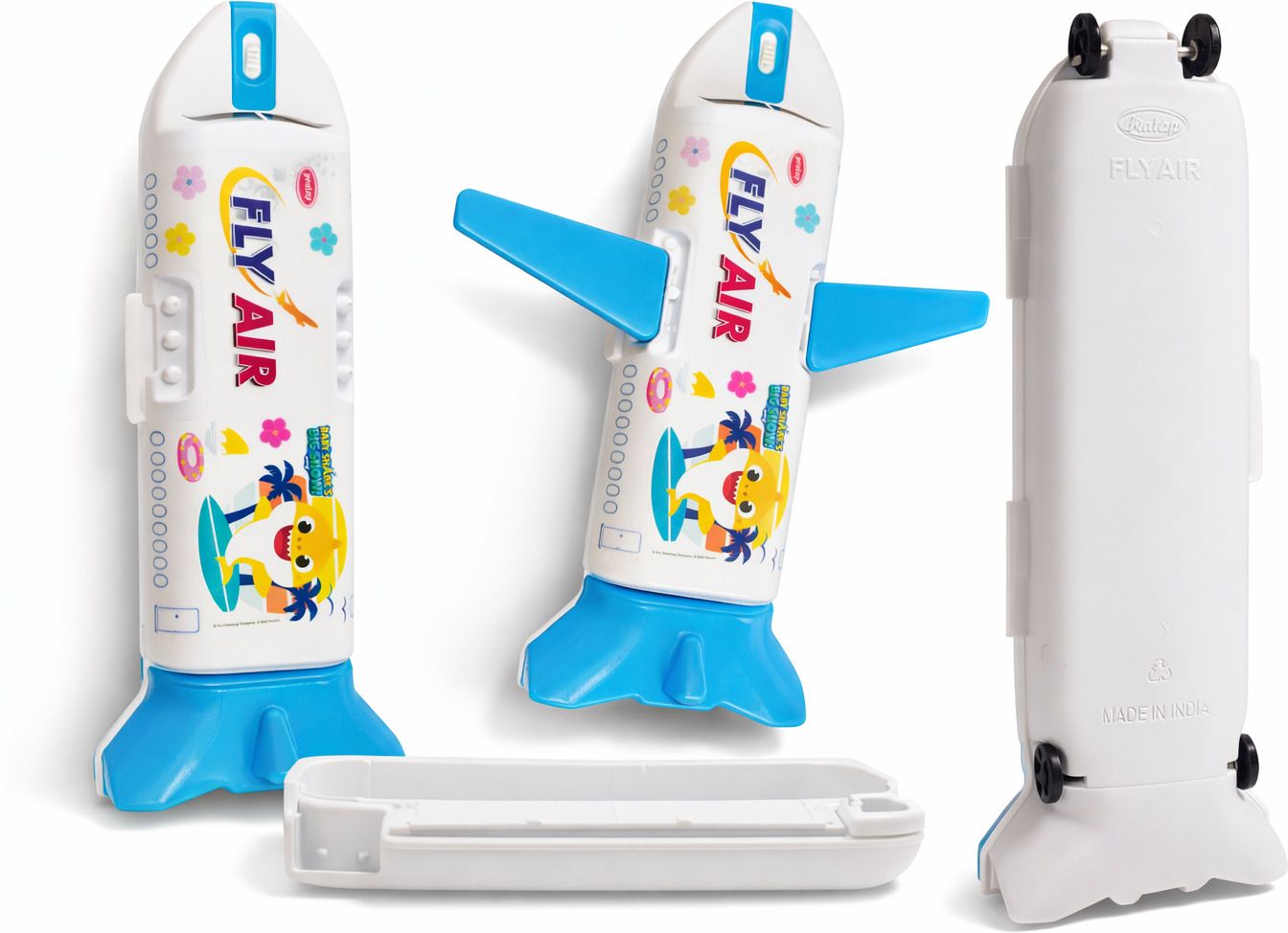 APB1 AEROPLANE SHAPE WITH LED LIGHT Art Plastic Pencil Box-image-40