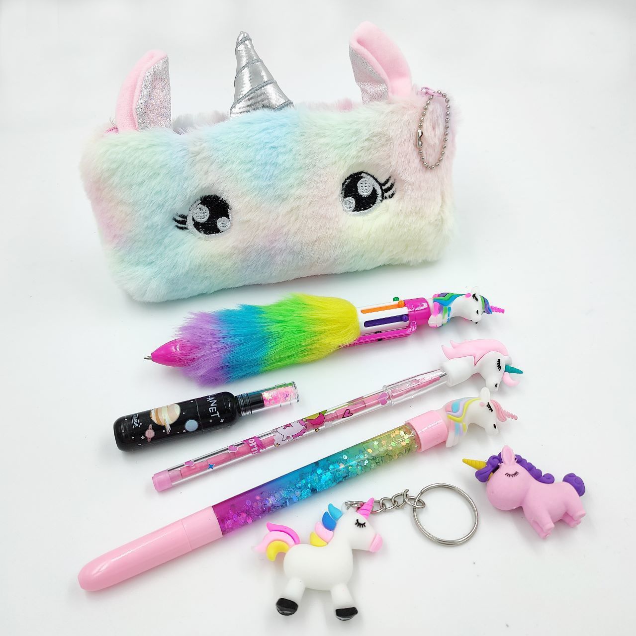 Unicorn Combo and Unicorn Designed Art Canvas Pencil Box-image-23