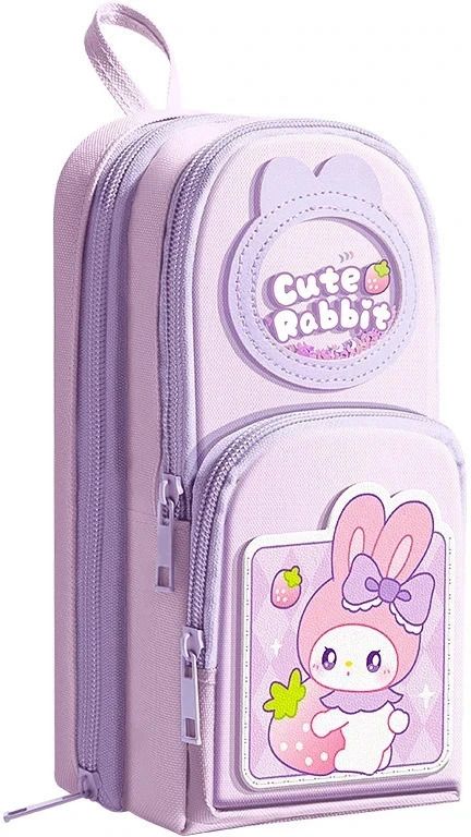 3 Layer Soft Pencil Pouch School Stationery Large Capacity Pouch for kids with Front Pocket Art Canvas Pencil Box