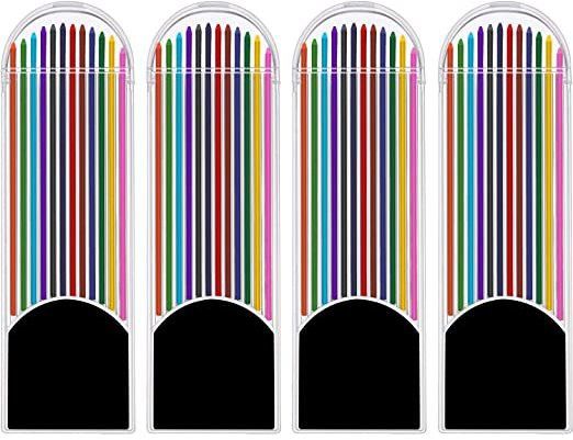 48 Pieces Colored Lead Refills, 2.0 mm, 90 mm Tall, Pre-Sharpened, 12 Colors Pencil-image-10