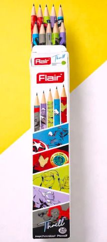 flair THRILL 2.0 MM MECHANICAL PENCIL | PACK OF 10 WITH 1 ERASER & 1 SHARPENER INSIDE Pencil-picture-25