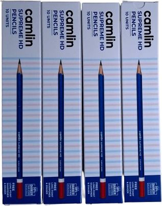CAMLIN SUPREME HD PENCILS | SET OF 4 PACK| EACH PACK 10 PENCILS Pencil
