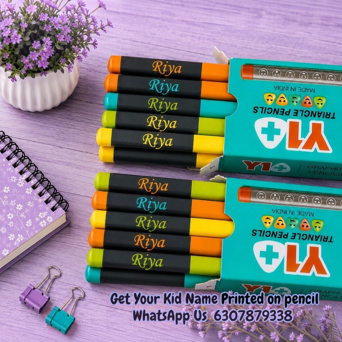 navya arts Custom Name Pencil Gift Set for Kids Birthday Pencil-picture-18