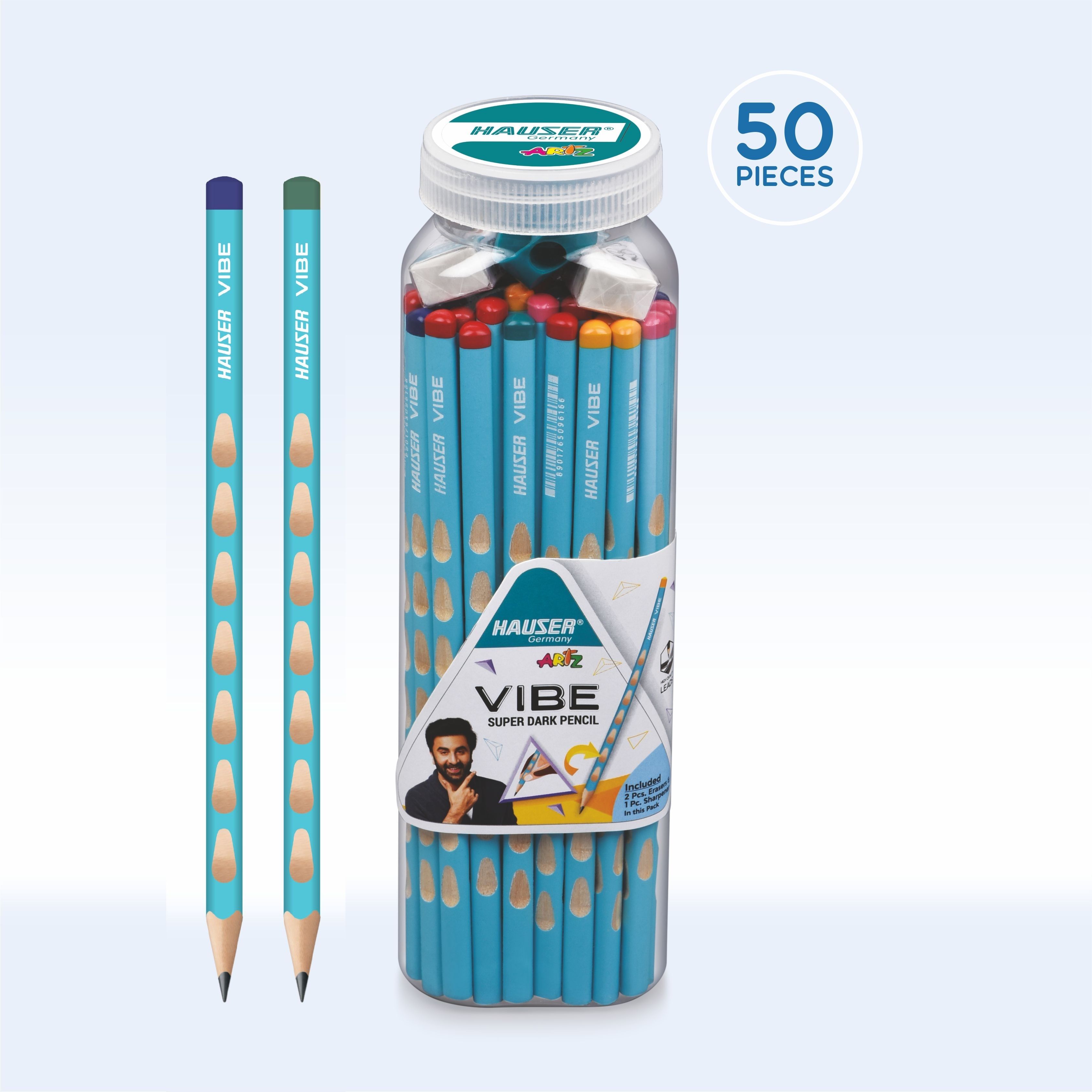 hauser Vibe Wooden Pencil Pack of 50 Pencil-picture-20