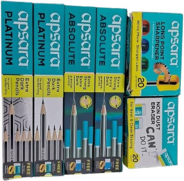 apsara 20Platinum+20 Absolute+20 Eraser+20 Shapner Pencil-picture-11