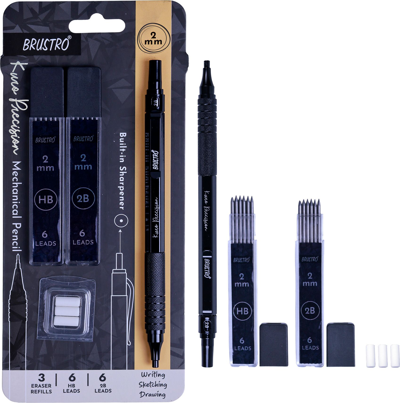 Kuro Precision Mechanical Pencil |Tip Size- 2mm Pencil-image-30