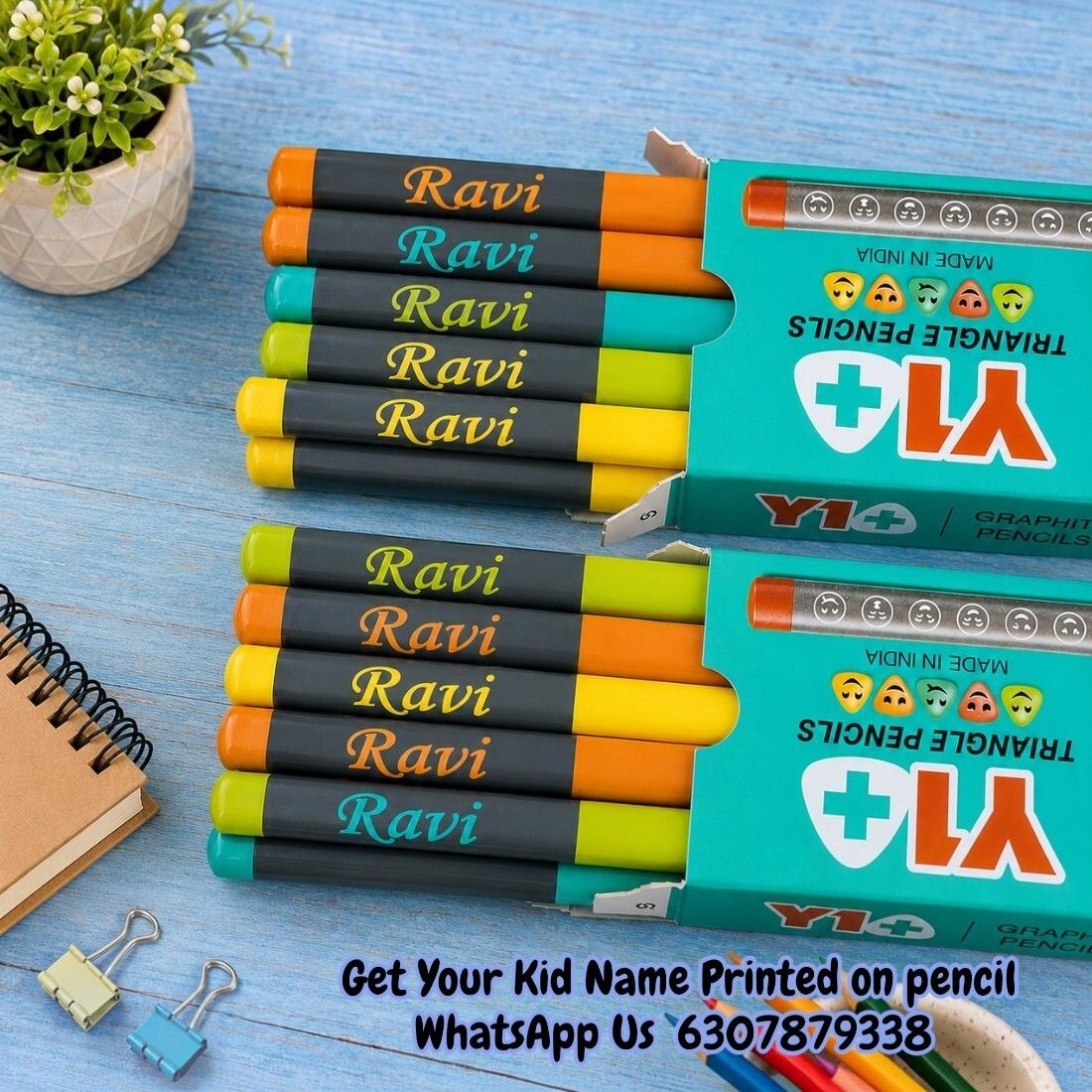 navya arts Personalized Pencil Box with Custom Name Pencils Pencil-picture-26