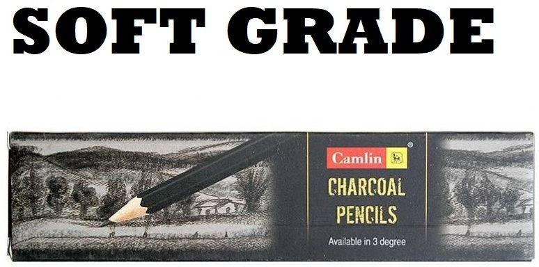 camlin ART NO-7080081 SOFT GRADE BLACK CHARCOAL PENCIL (BLACK) Pencil-picture-18