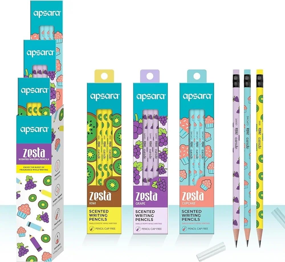 Zesta Scented Pencils (Rubber-Tipped) 18 pencil Pencil-image-15