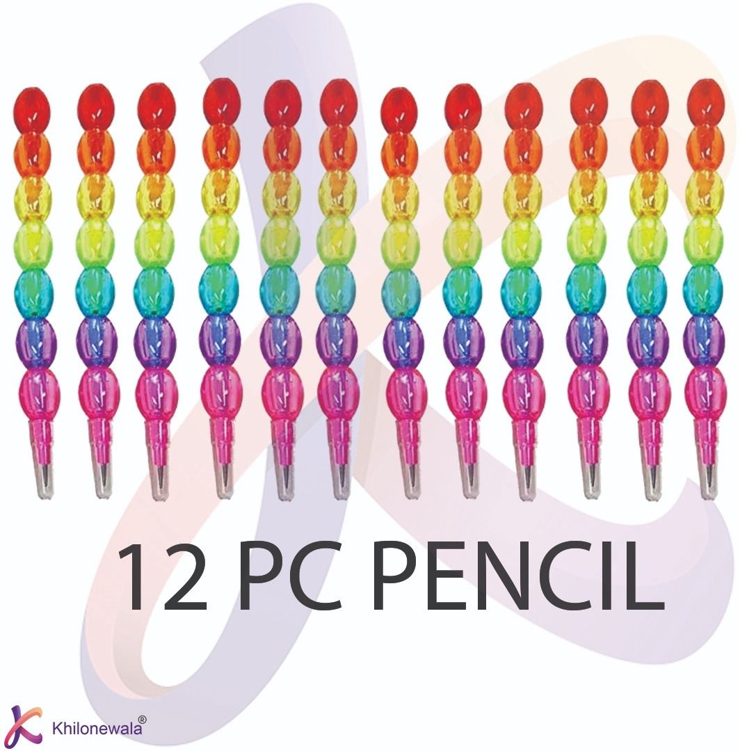 Moti Design Non-Sharpening Stacking Pencil Pack Of 12 Lead Pencil-image-29