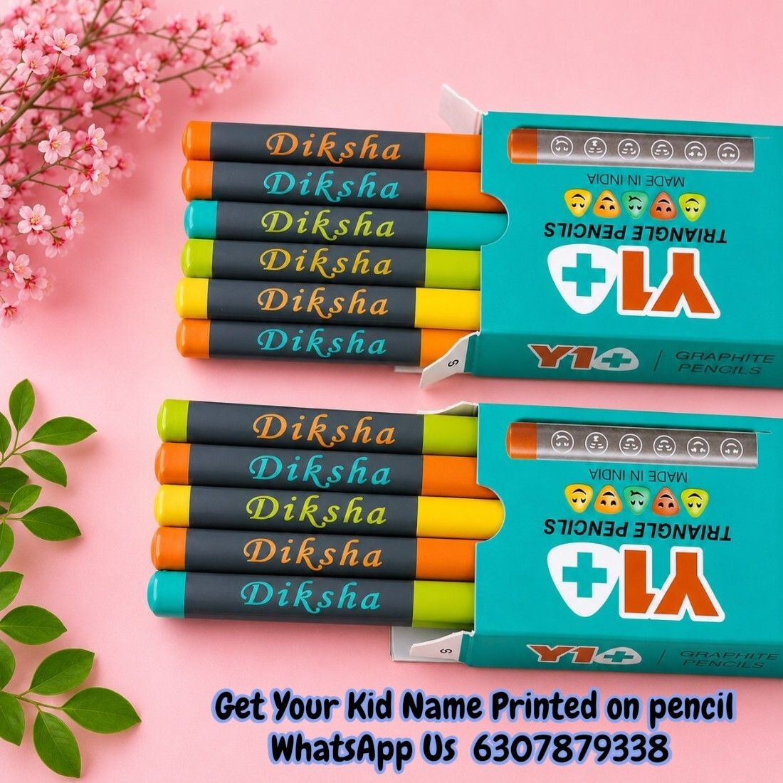 navya arts Name Printed Pencils for School Kids Pencil Set Pencil-picture-41