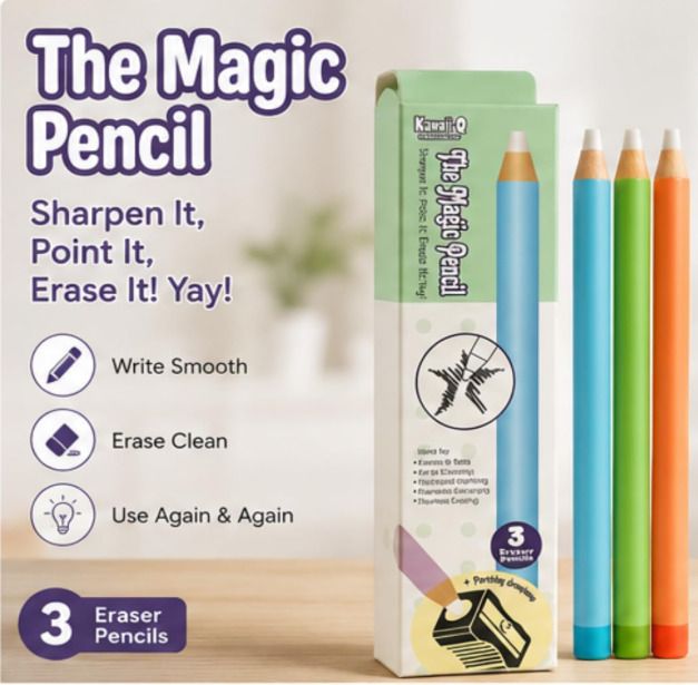 pmw The Magic Eraser Pencil with Matching Sharpener Pencil-picture-39
