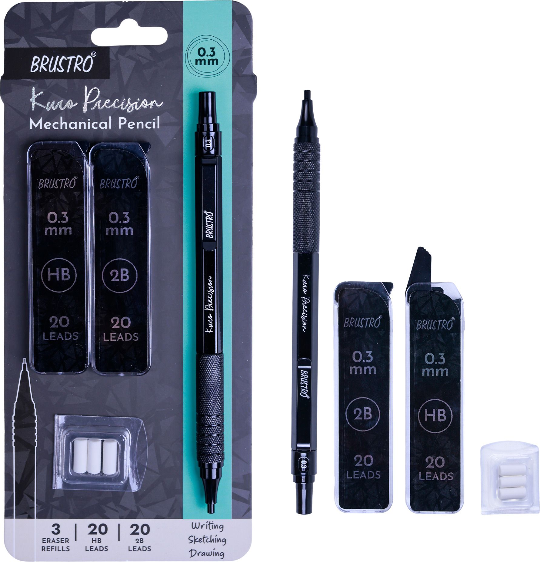 Kuro Precision Mechanical Pencil|Tip Size-0.3mm Pencil-image-31