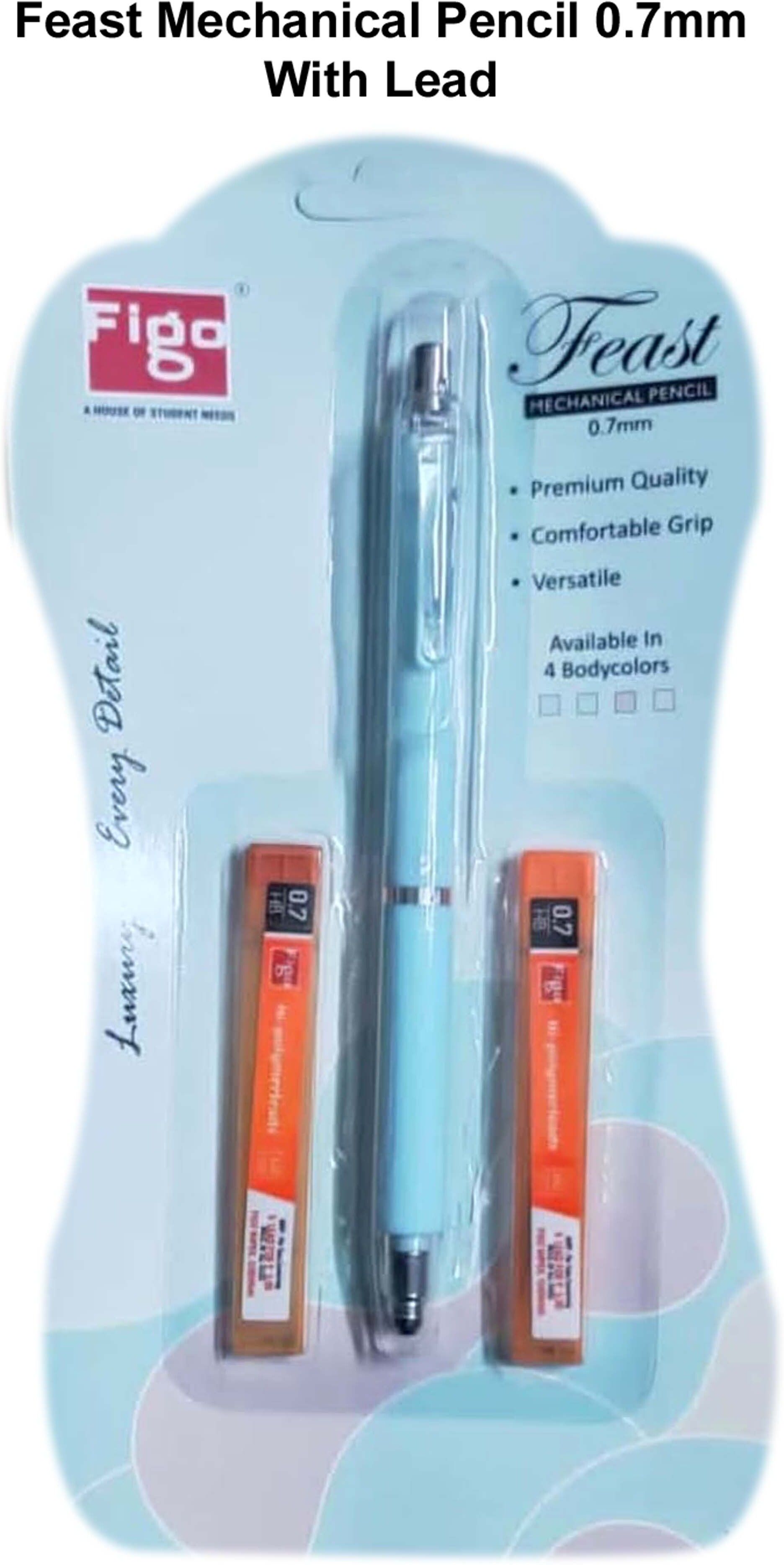 figo FEAST 0.7MM MECHANICAL PENCIL WITH 2 TUBE POLYMER LEAD Pencil-picture-20