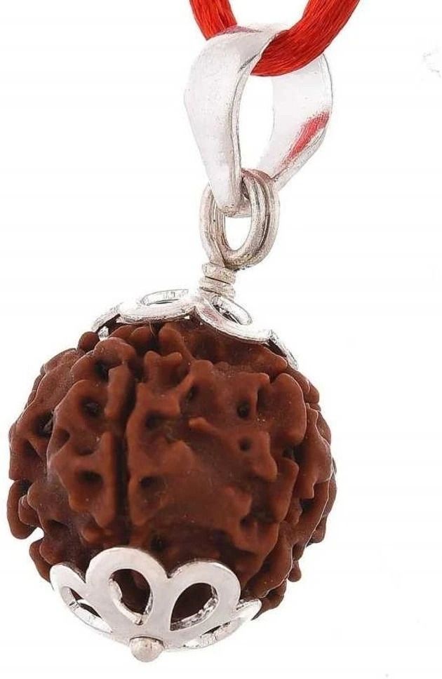 divine rudras 6 Mukhi Rudraksha Pendant Nepali Certified Wood Pendant-picture-12