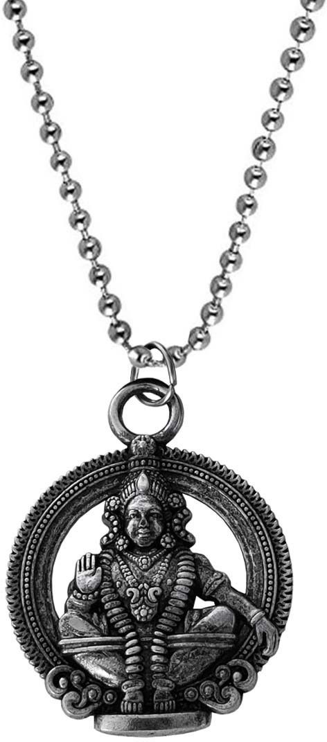 m men style South Indian Lord Sabrimala Swami Ayyappan Iyappan God Religious Jewellery Brass, Stainless Steel Pendant-picture-11