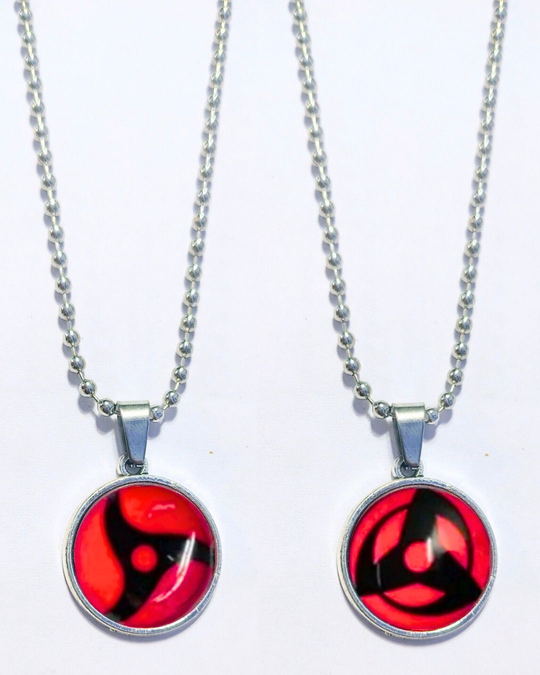 Anime naruto locket | itachi locket & kakashi locket chain with pendant Stainless Steel Pendant Set-image-30
