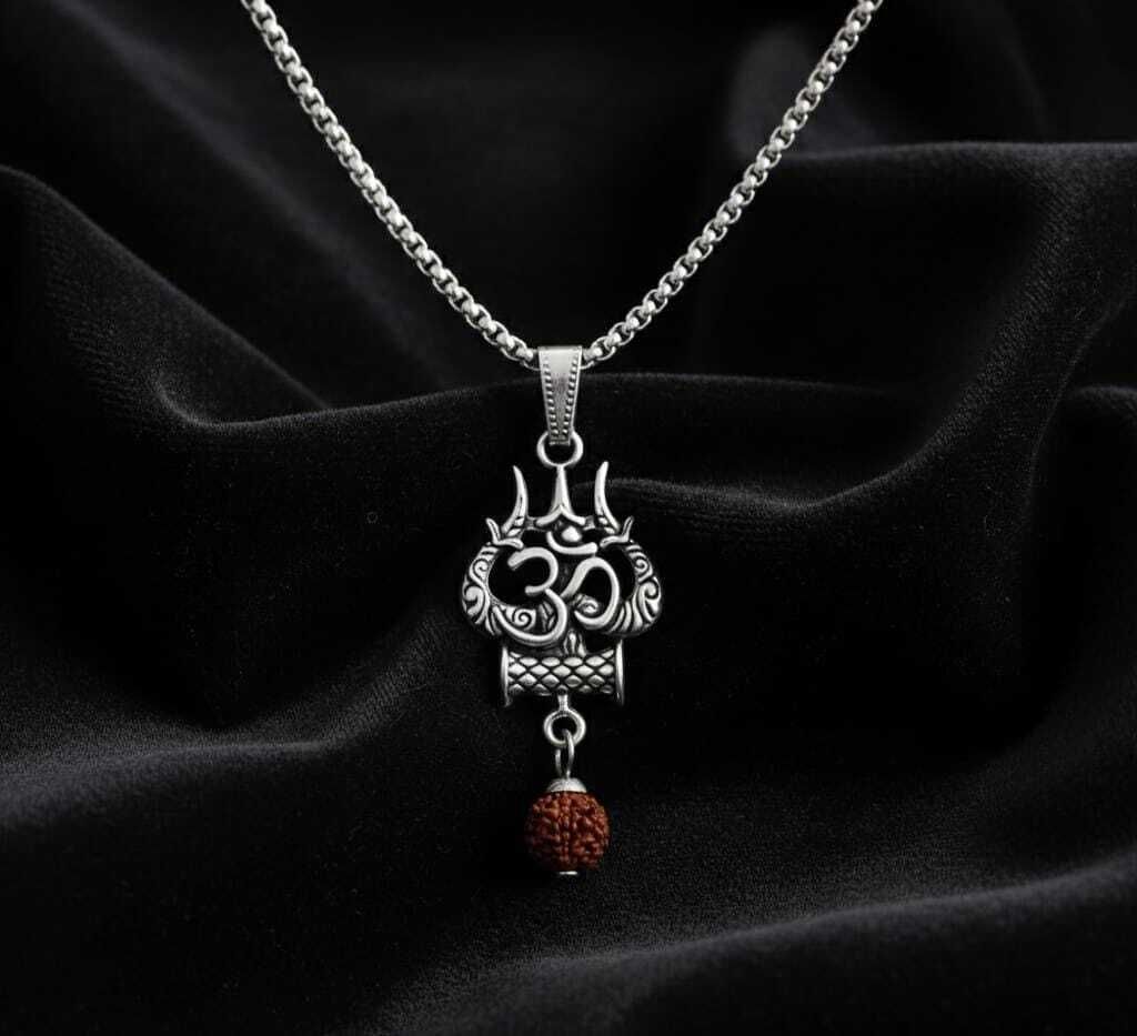 bewada jewellers Om Rudraksha Power Pendant Alloy Pendant-picture-13