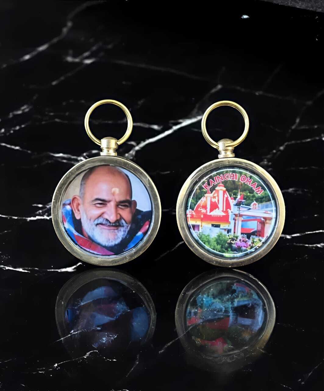 ringry Neem Karoli Baba Pendant - Sterling Silver (92.5% purity) Spiritual Locket Gold-plated Alloy Locket-picture-11