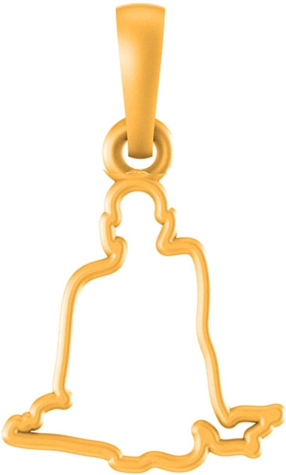 akshat sapphire 22 Ct Gold Plated Silver (92.5% Purity) Spiritual Swami Samarth Pendant Gold-plated Sterling Silver Pendant-picture-3