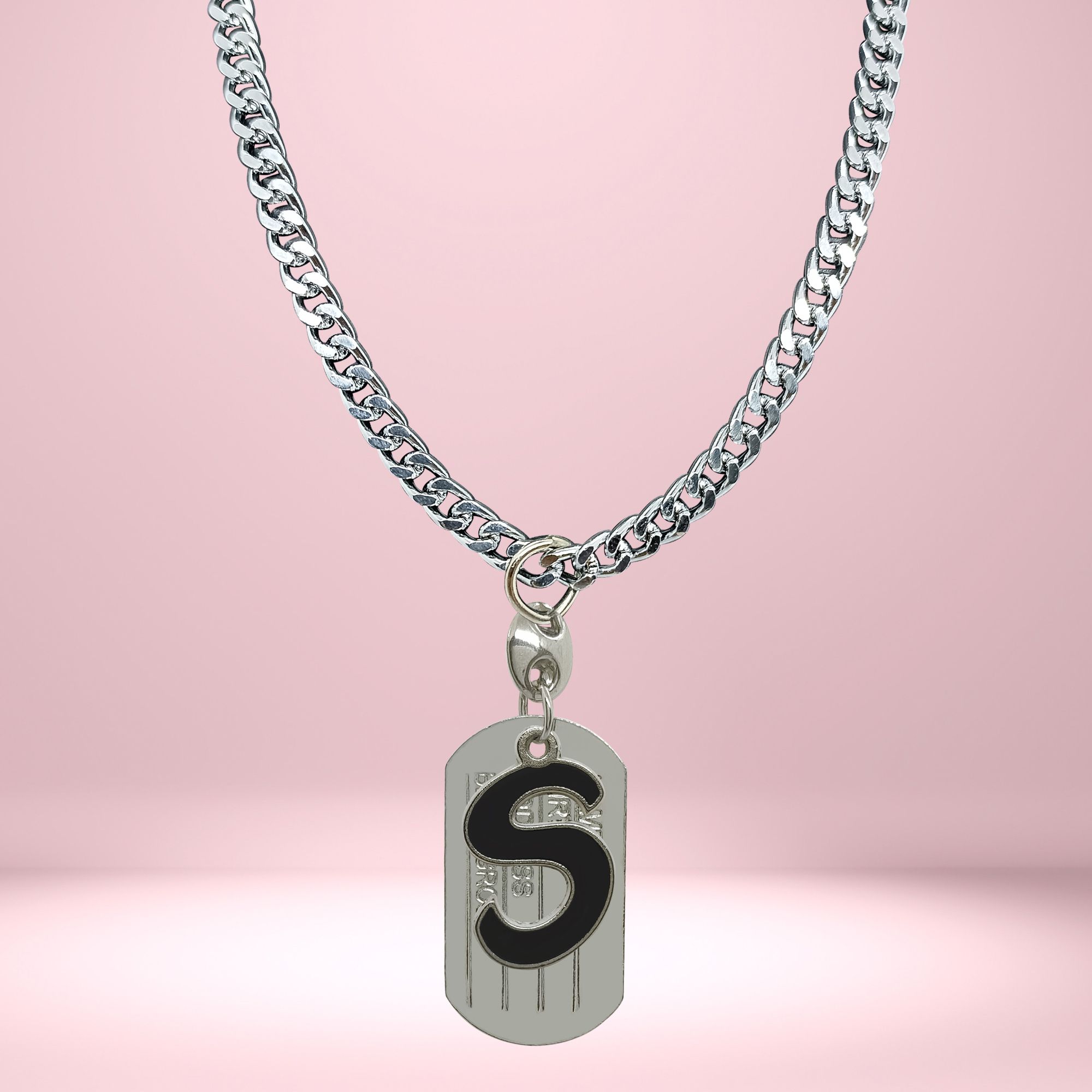S Letter Pendent With Plate Metal Pendant-image-47