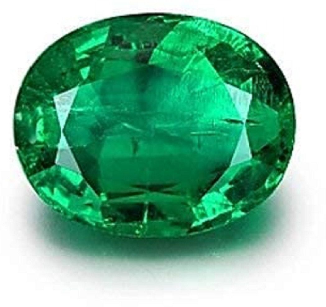 jemsprime 5.25 Ratti 4.25 Crt Natural Emerald/Panna Brazilian Original Certified Stone Emerald Stone-picture-28