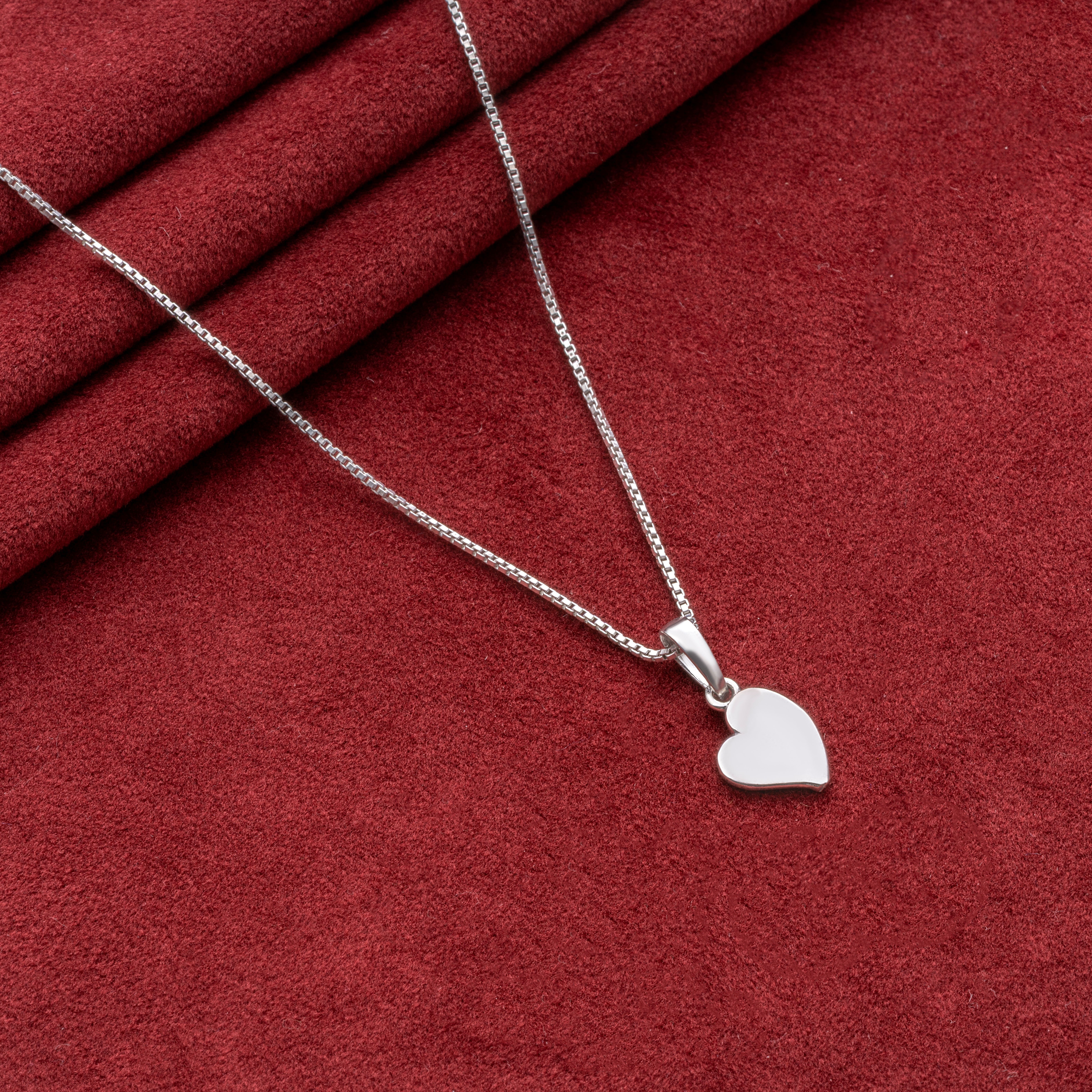 Love Heart Silver Pendant A1 Sterling Silver Cubic Zirconia Alloy, Sterling Silver Pendant-image-5
