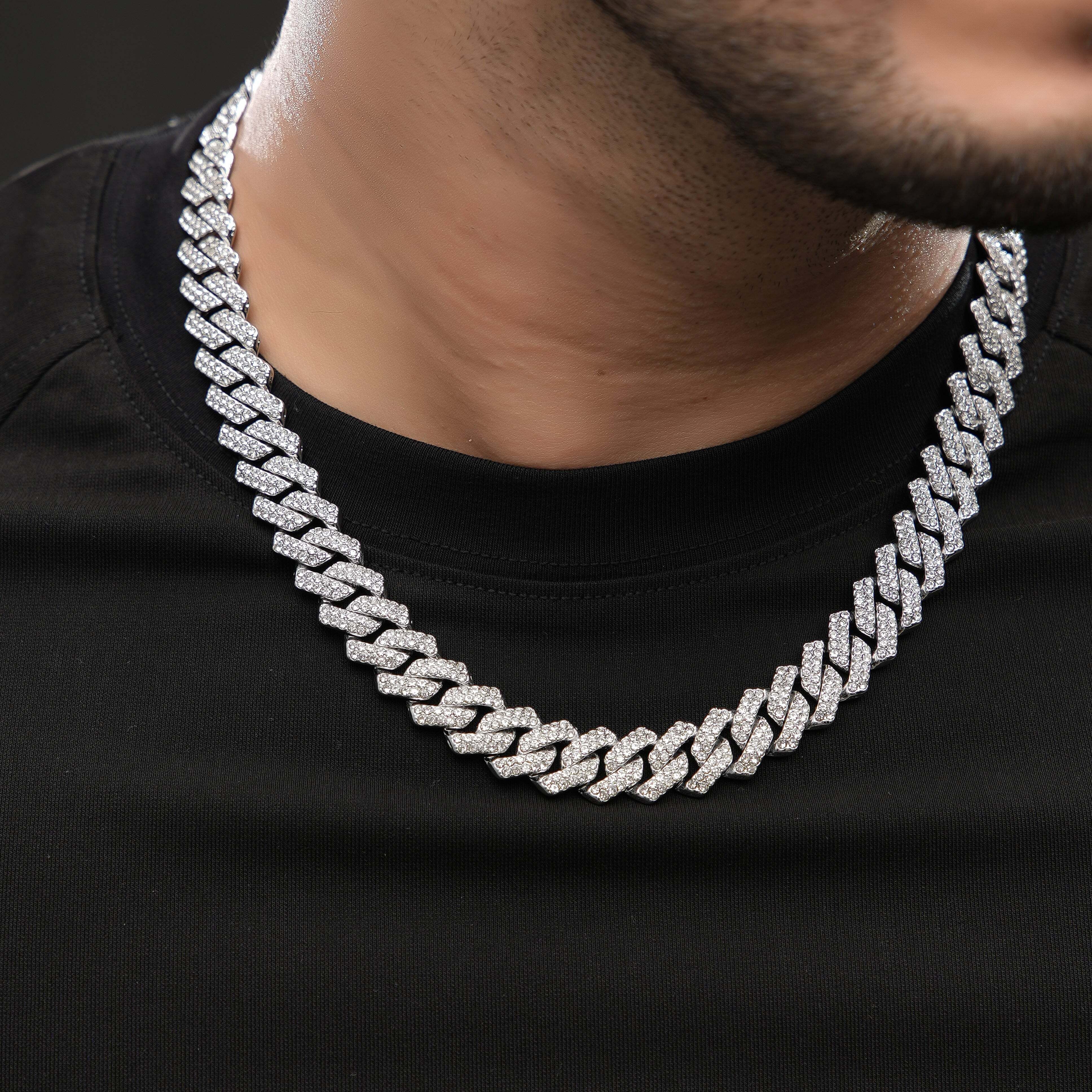 rgulus Men Chains | Chains For Boy | Boy Chains | Iced out Chains Rhodium Plated Brass Chain-picture-10