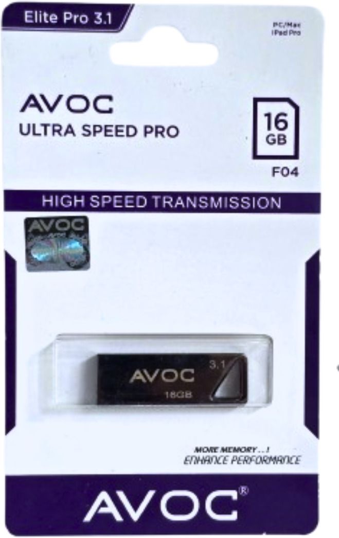 AVOC FLASH Ultra Speed PRO 16 GB Pen Drive Compatible with Desktop Computer, Laptop, Television, Audio Player USB 3.1 Metal Case-image-16