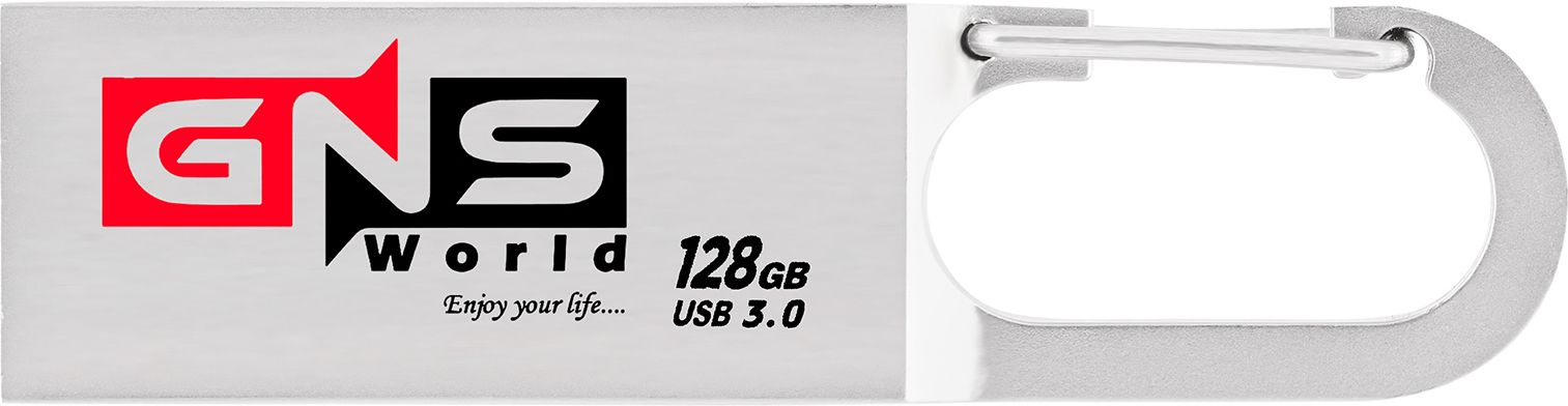 GNS World G-53 FIT PLUS USB 3.0 Flash Drive 128 GB Pen Drive Compatible with Audio Player, Desktop Computer, Television, Laptop, Tablet USB 3.0, USB 2.0 Metal Case