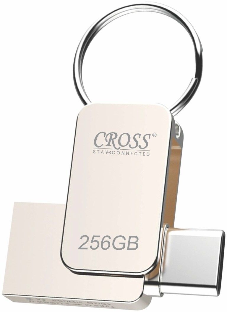 CROSS CR TYPE-C OTG PENDTIVE 256GB 256 GB Pen Drive Compatible with Desktop Computer, Audio Player, Gaming Console, Laptop, Mobile, Tablet, Television USB 3.0 Metal Case-picture-17