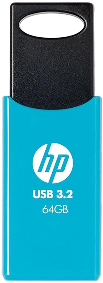 HP 712w 64GB USB 3.2 Flash Drive 64 GB Pen Drive Compatible with Laptop, Mobile, Desktop Computer, Netbook, Television, Gaming Console USB 3.2 Metal Case
