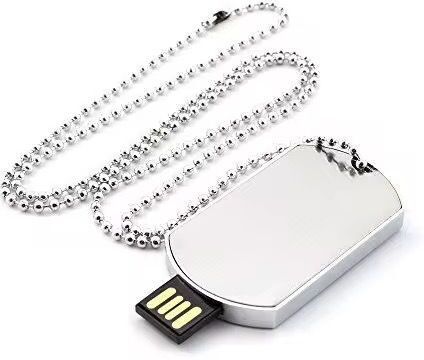 Techbae Premium Dog Tag Metal Pen Drives Gifting Flash Drives 32 GB Pen Drive Compatible with Desktop Computer, Television, Television USB 2.0 Metal Case-image-30