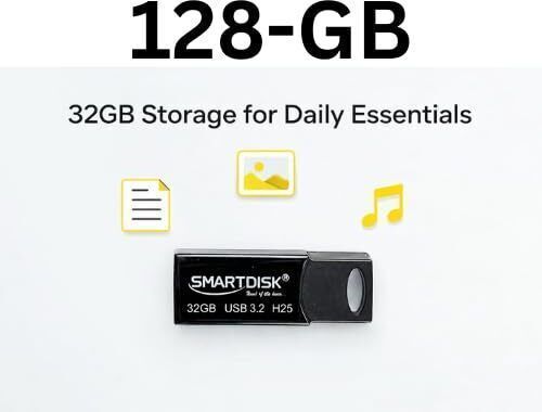 SMART DISK USB 3.2 Classic 128 GB Pen Drive Compatible with Laptop, Desktop Computer, Television USB 3.2 Plastic Case-image-47