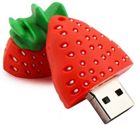 sippytales Premium Strawberry Shape USB Flash Drives for Gifting, Novelty Design 4 GB Pen Drive Compatible with Desktop Computer, Television, Audio Player USB 2.0 Rubber Case-image-9