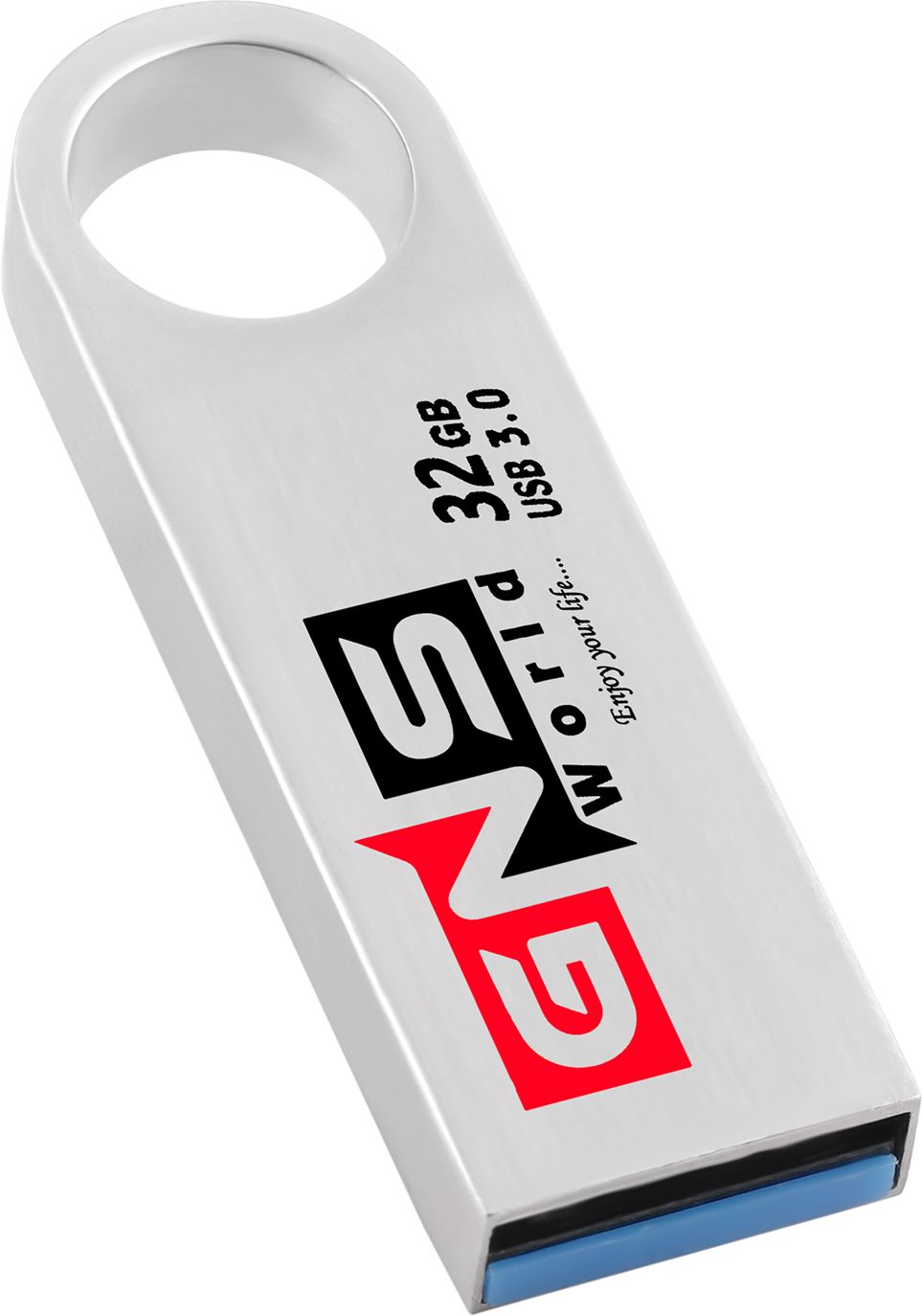 GNS World G-50 FIT PLUS USB 3.0 Flash Drive 32 GB Pen Drive Compatible with Audio Player, Laptop, Mobile, Television, Desktop Computer, Tablet USB 3.0 Metal Case