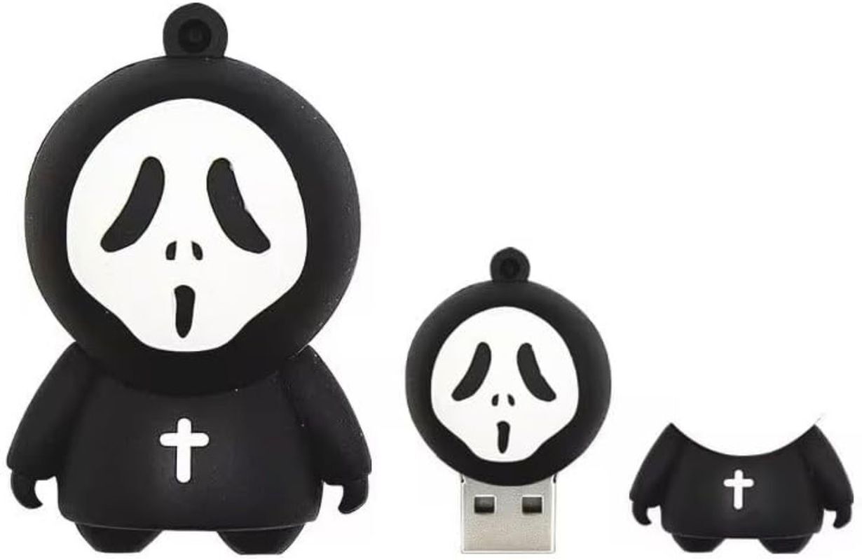 CleverlyGifted Premium Ghost USB Flash Drive, Gifting Drive 128 GB Pen Drive Compatible with Audio Player, Television, Desktop Computer USB 2.0 Rubber Case-image-7