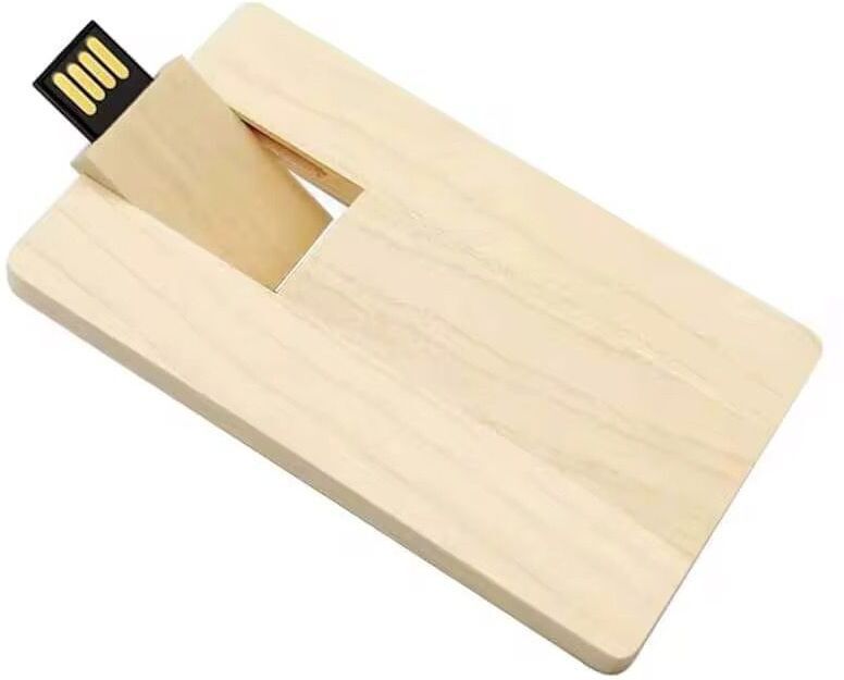 CleverlyGifted Premium Wooden Card Style USB Flash Drives 32 GB Pen Drive Compatible with Desktop Computer, Audio Player, Television, Laptop USB 2.0 Wood Case-image-36