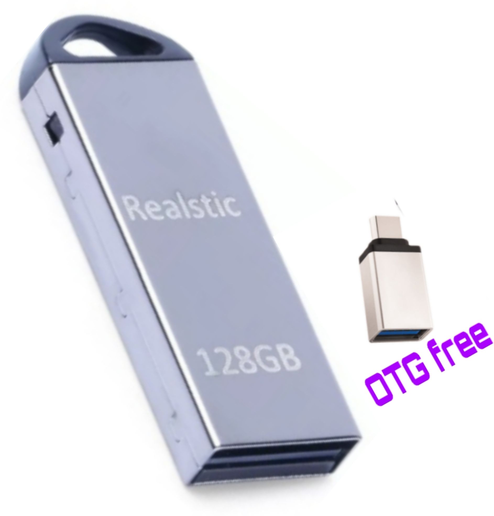 Realstic v220w high speed 128 GB Pen Drive Compatible with Laptop, Desktop Computer USB 2.0, USB 3.0 Metal Case
