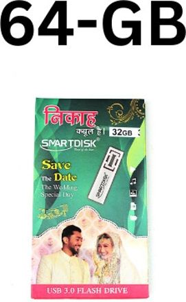 SMART DISK Nikah Special USB 3.0 64 GB Pen Drive Compatible with Laptop, Desktop Computer, Television USB 3.0 Metal Case-image-42