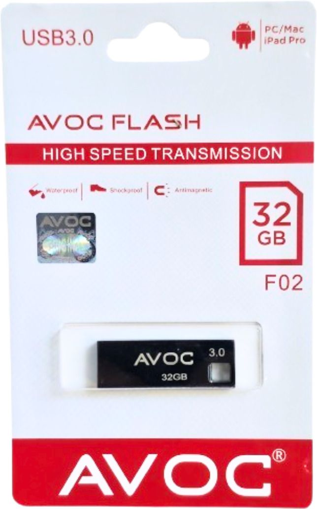 AVOC FLASH HIGH Speed Metal USB Flash Drive F02 32 GB Pen Drive Compatible with Laptop, Desktop Computer, Audio Player USB 3.0 Metal Case-image-20