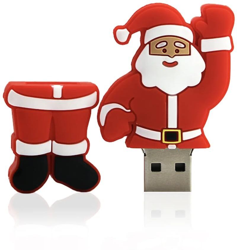 Techbae Santa Character PVC Rubber Flash Drives 4 GB Pen Drive Compatible with Audio Player, Desktop Computer, Laptop USB 2.0 Rubber Case-image-37