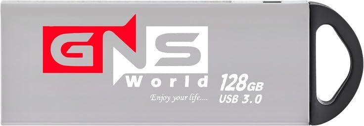 GNS World GNSG-54 128GB 128 GB Pen Drive Compatible with Laptop, Tablet, Television, Desktop Computer, Audio Player USB 2.0, USB 3.0 Metal Case