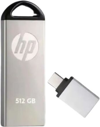 HP HPFD220MTL-512G 512 GB Pen Drive Compatible with Mobile, Laptop, Audio Player, Television, Tablet USB 3.0, USB 2.0 Metal Case